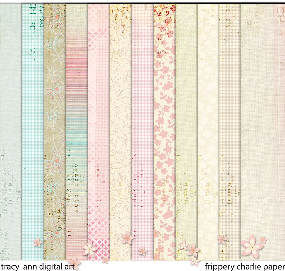 Pink Vintage Style Digital Papers