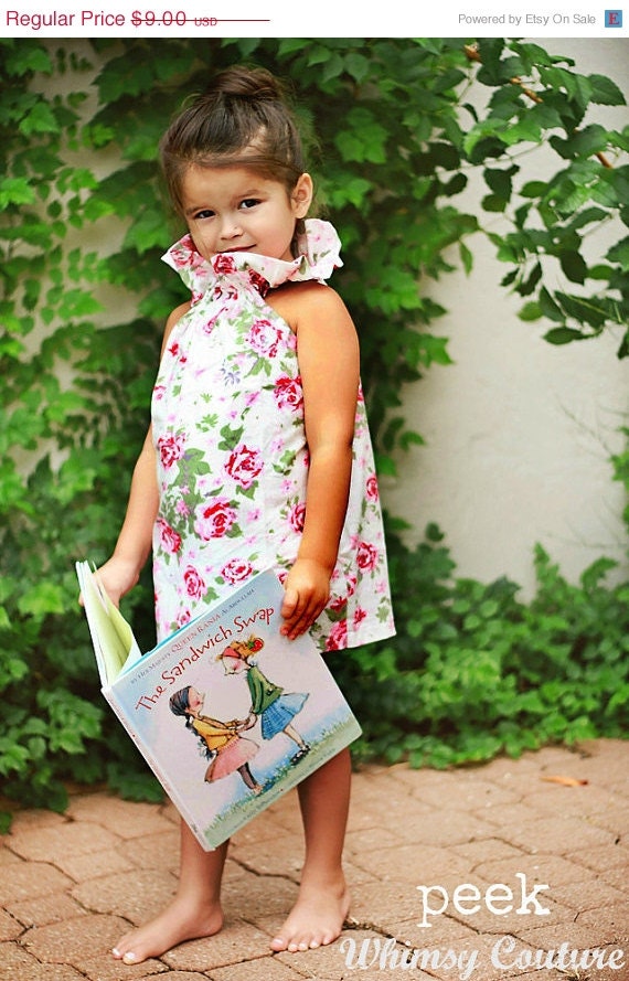 On Sale 2.50 Off Whimsy Couture Sewing Pattern/Tutorial PDF-- Poet Collar Top/Dress -- sizes 0m - 12 girls Instant
