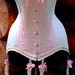 Edwardian Corset, Wedding Lingerie, Edwardian Clothing with Garters, Historical Costume, Peach