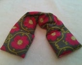 Heat Pack or Cold Therapy Wrap/ Neck Shoulder/ Flax Seed,Mint, Lavender - Ships The Next Day-  Avalon Floral