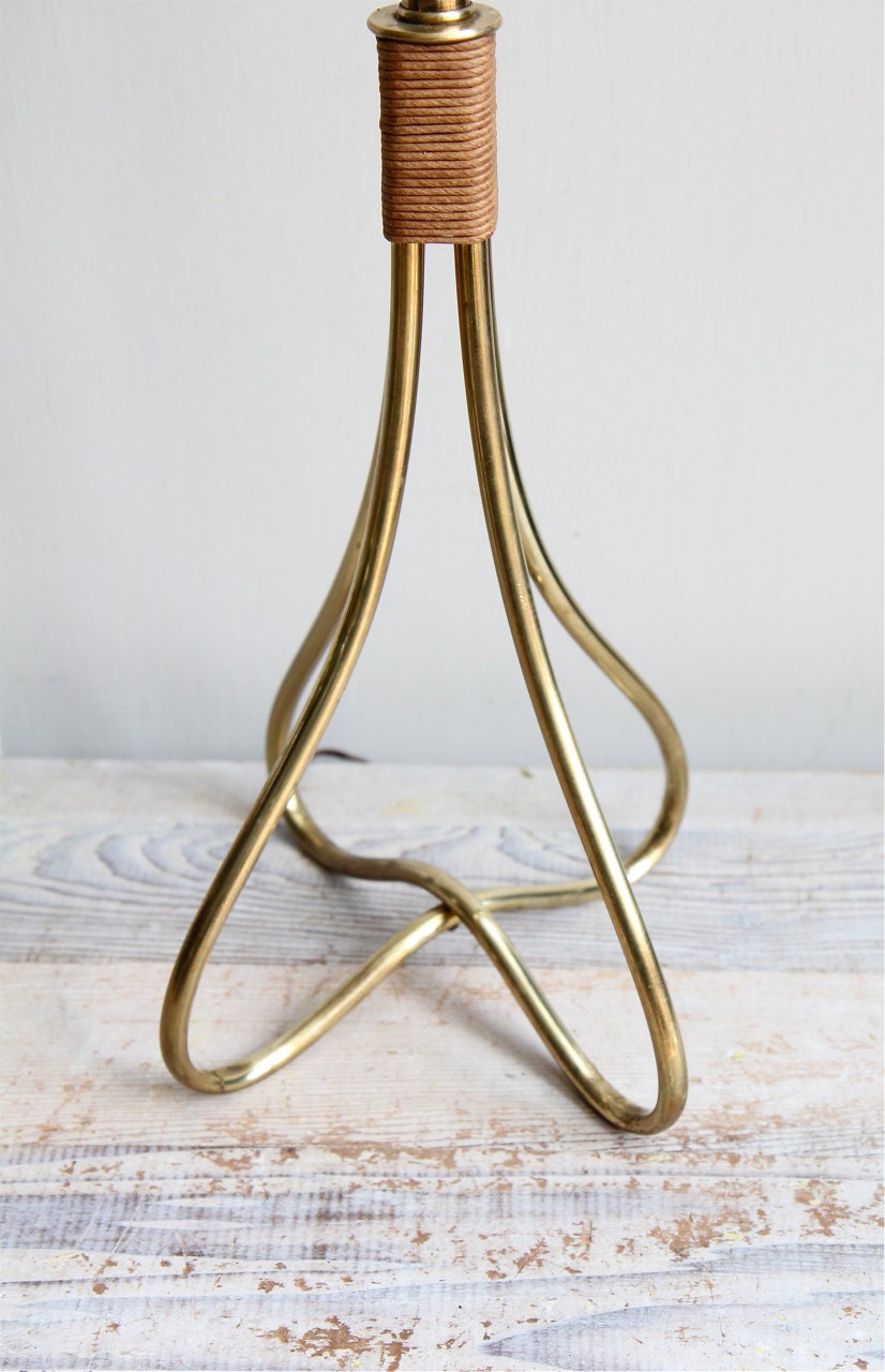 Vintage  Mid Century Modern  Brass Lamp