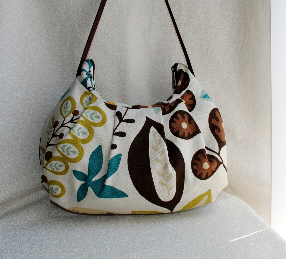 Pleated Bag // Shoulder Purse  - Tuli Peacock