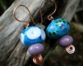 Faerie Beads, Lampwork Earrings
