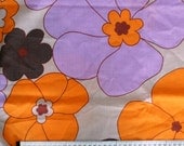 SALE - Seventies vintage floral fabric
