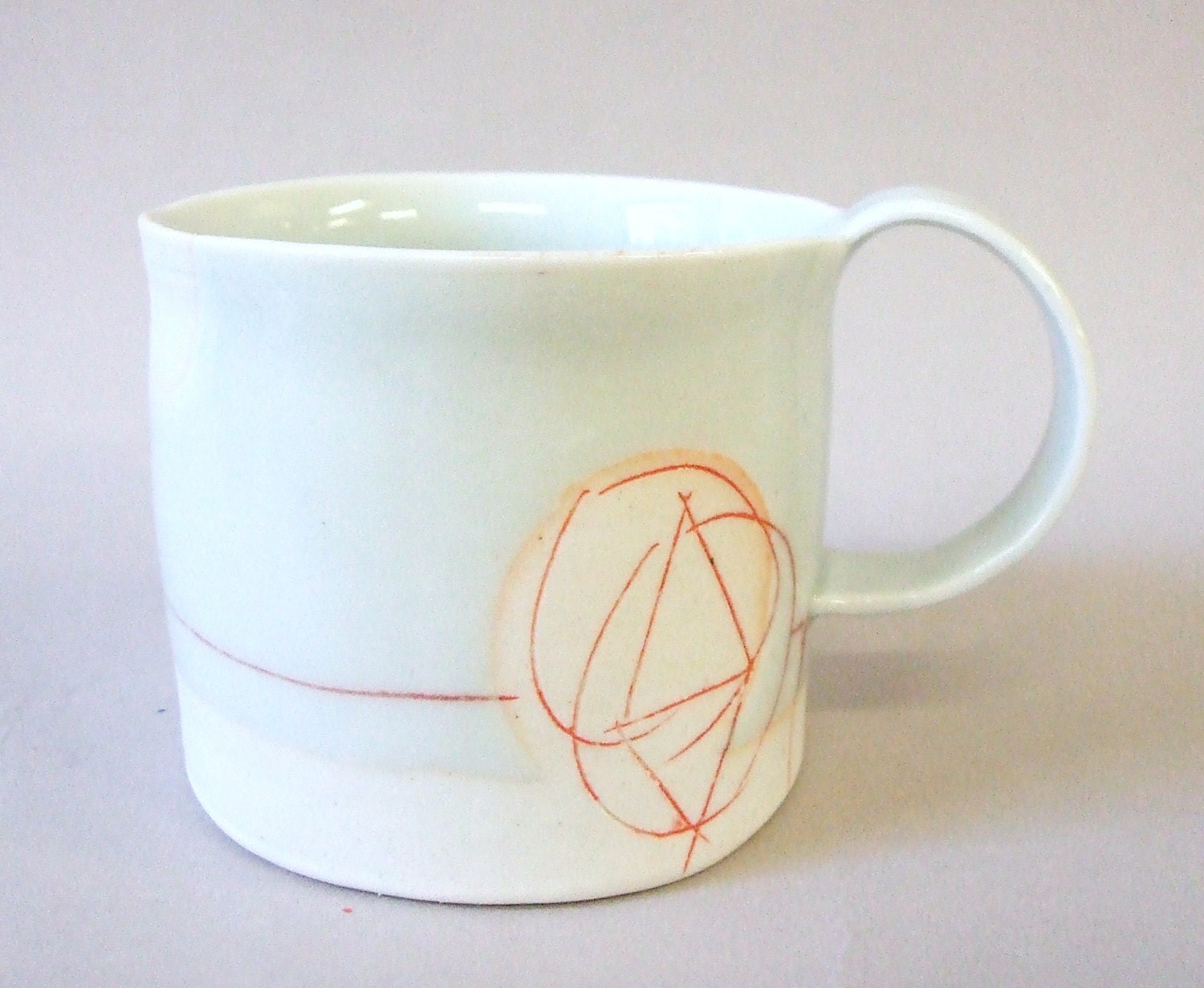 porcelain espresso cup with translucent bottom