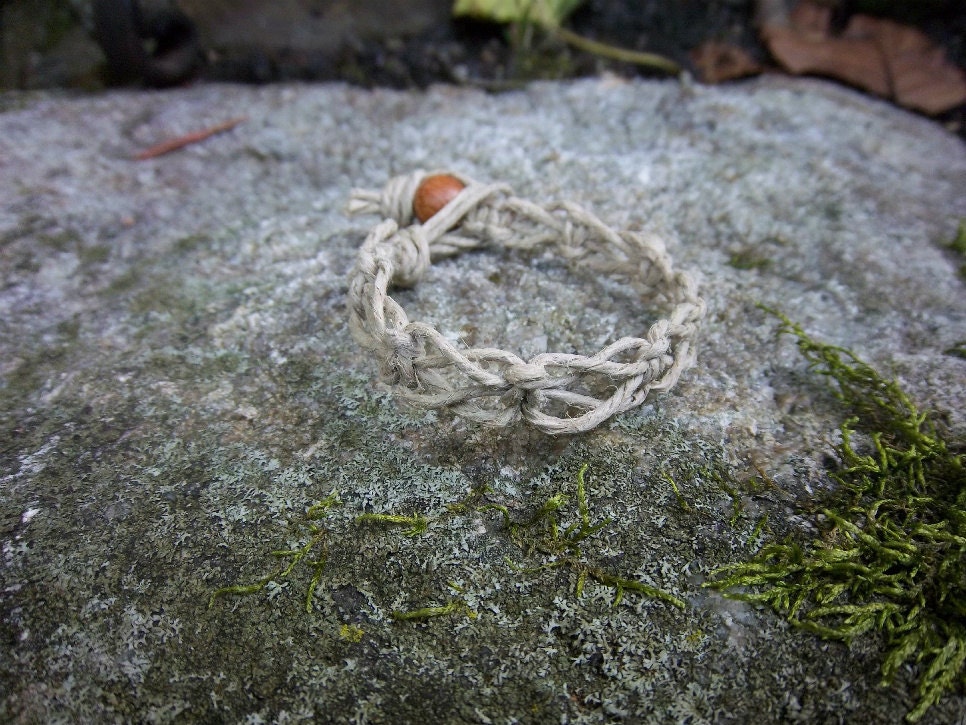 Natural Switchback Knot Hemp Bracelet