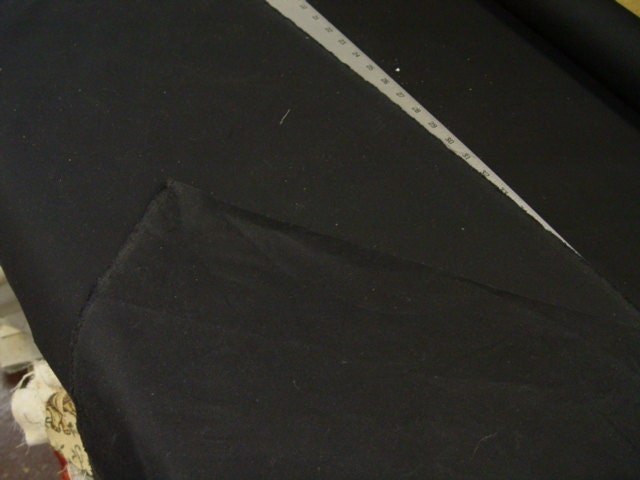 Black Waxed Canvas by the yard