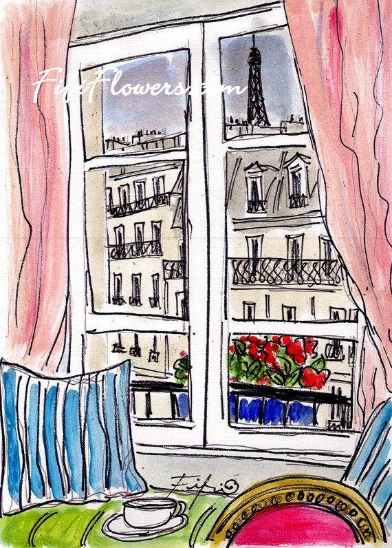 Paris Morning Window