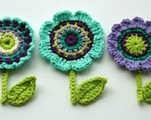 Crochet Flower Motifs  -  Crochet Garden Series