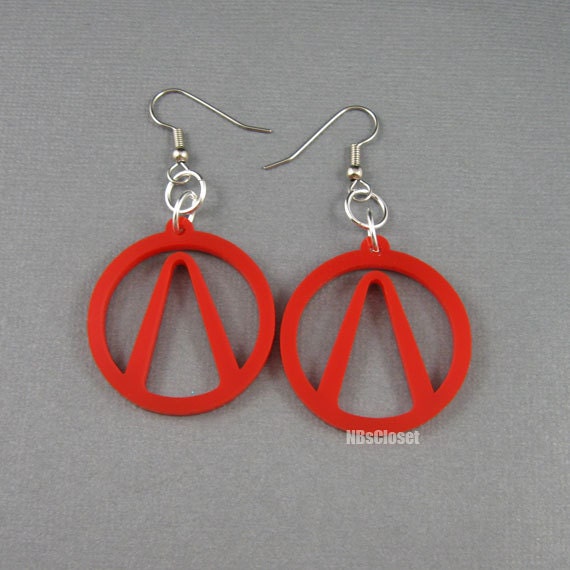 Laser Cut Acrylic Borderlands Logo Earrings