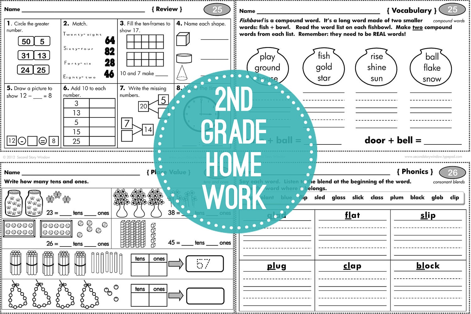2nd Grade Common Core Homework