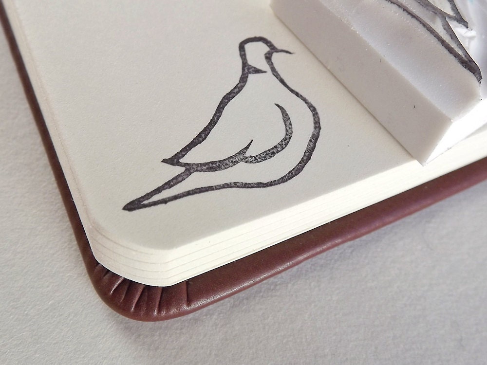 12 days of christmas, 2 turtle doves - hand carved stamp