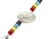 SALE Chakra Rainbow Crystal Sun Catcher Ornament Rear-View Mirror Hanger