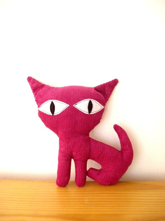 Kitty Colored Corduroy Fucshia