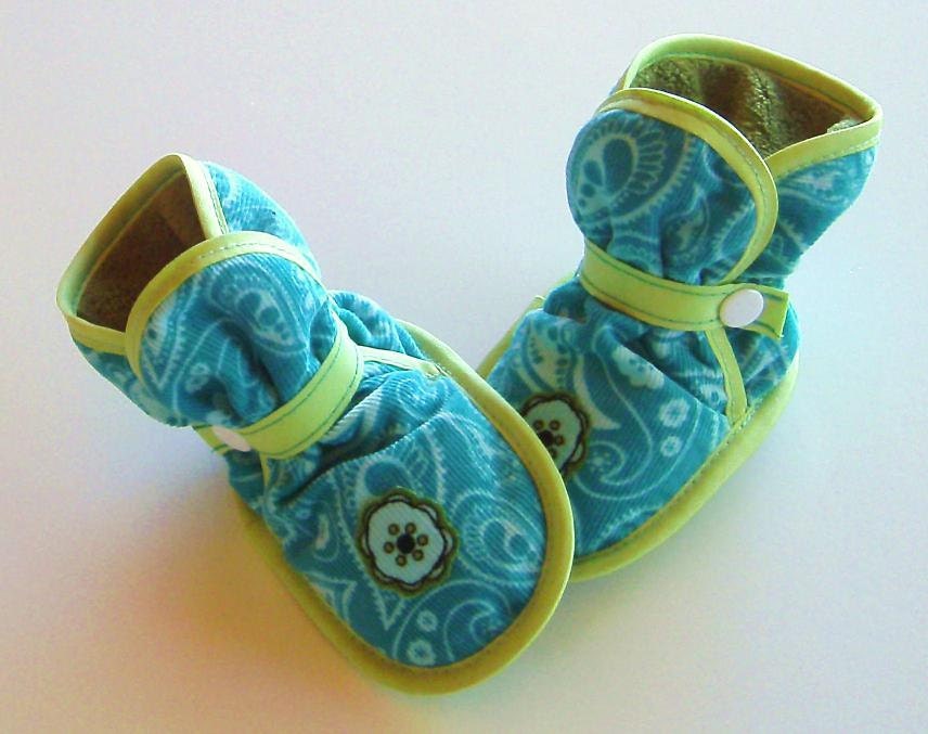 My baby is graduating :) Enter code - WOOHOO13 - for 30% off entire order -Turquoise, Lime, Olive Corduroy Booties - shoes, slippers