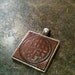 Celtic knot Pendant or Keychain - Tan brown