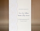 Lace Embellished Wedding Programs