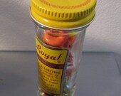 Vintage 1960s Royal Brand On Tops Decorating Candy Jar 15 Cents on Lid