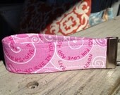 Keyfob- Wristlet- PINK- Breast Cancer Awareness