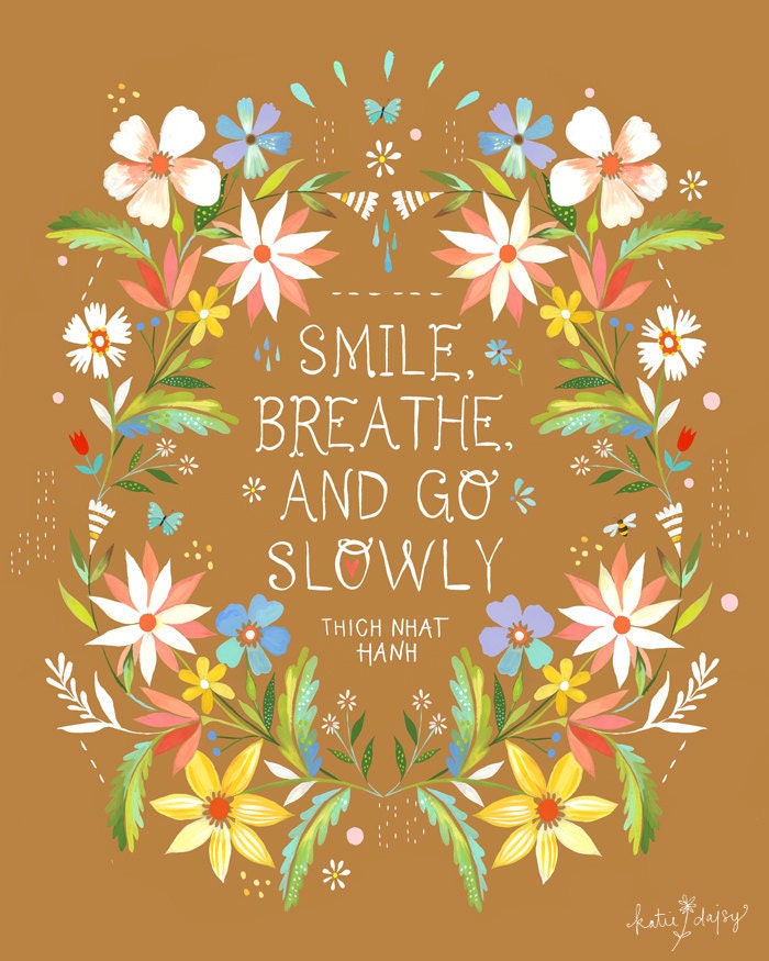 Go Slowly- 8x10 print - vertical
