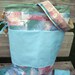 Knitting Bag, 3 piece set, Zipper Pouch, dpn or hook case, Crochet Bag, Lined Padded Drawstring Pockets, Kip or Wip Bag, Travel