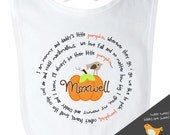 mommy and daddy's little pumpkin bib adorable first halloween or thanksgiving baby bib for a boy or a girl