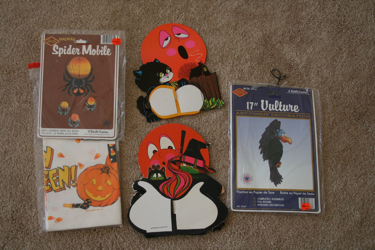 Vintage Halloween Beistle Honeycomb Collection
