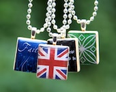 PICK 4 Scrabble Tile Pendant Necklaces / Scrabble Jewelry by Pretty Whimsical