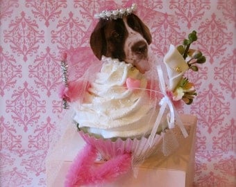 Fake Cupcakes "Pupcake" Bride Fairy 12 Legs Fake Bake Cupcake Collection Can be Customized with Your Pets Picture