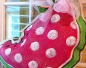 Burlap watermelon with personalization
