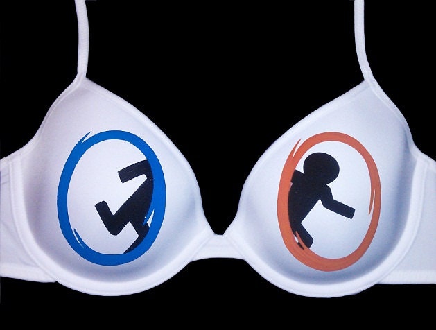 Handpainted Portal Bra