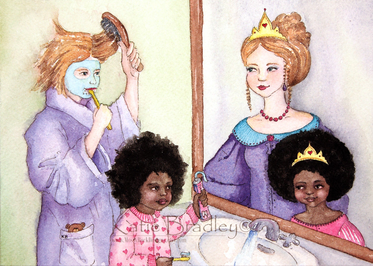 NEW Princesses in the Mirror 8x10 print