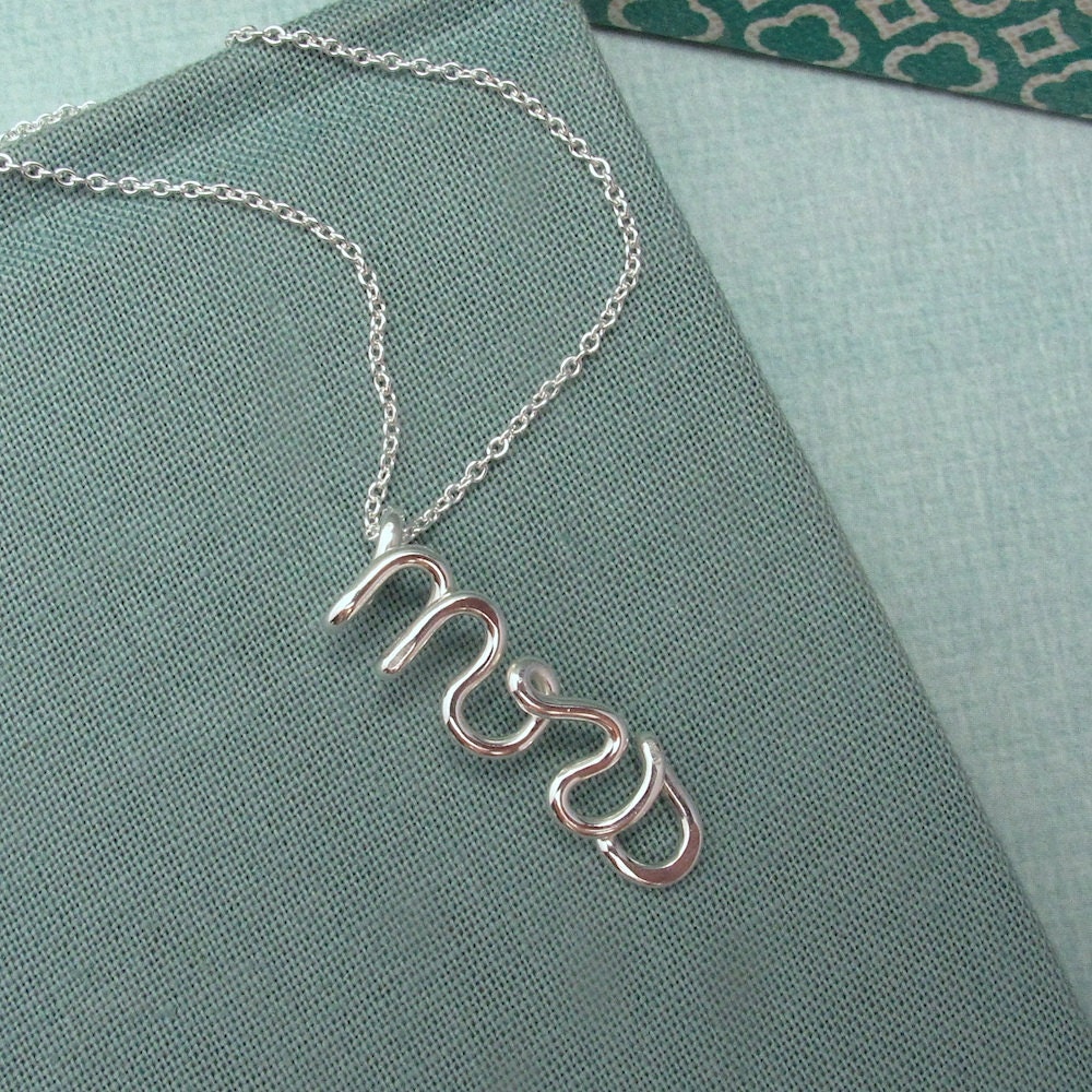 mrs neckalce in sterling silver