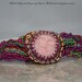 Bracelet, handmade, bead embroidered, beaded lady