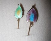 Sale - Vintage Hat Pin / Lapel Pin / Mint / Lavender / Enameled Pins / Instant Collection