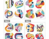 PDF pattern / needlepoint coaster set No.2-No.5