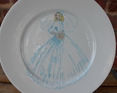 Bride Plate / Ceramic Plate / Ceramic Bride Plate / Bridal Shower Decor