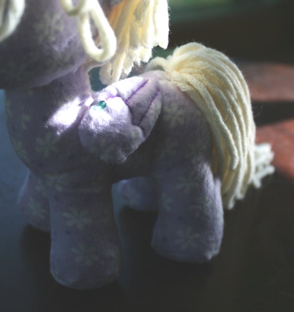 Physical Copy, Filly & Colt Plush Sewing Pattern with Unicorn Horn and Pegasus Wings (Pony, Plushie, Stuffed Toy)
