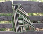 Toddler Apron (Stripes w/ Pocket, Montessori Style,Velcro closure)