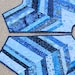 Scrappy Blue Christmas Tree Skirt - So Many Snowflakes