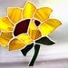 Sunflower Stained Glass Ornament Suncatcher Cottage Chic Farm Garden Fathers Day Birthday Primitive Housewarming Wedding Gift Easter Spring