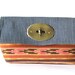 on sale. Envelope Clutch: eco leather and hand woven ikat fabric