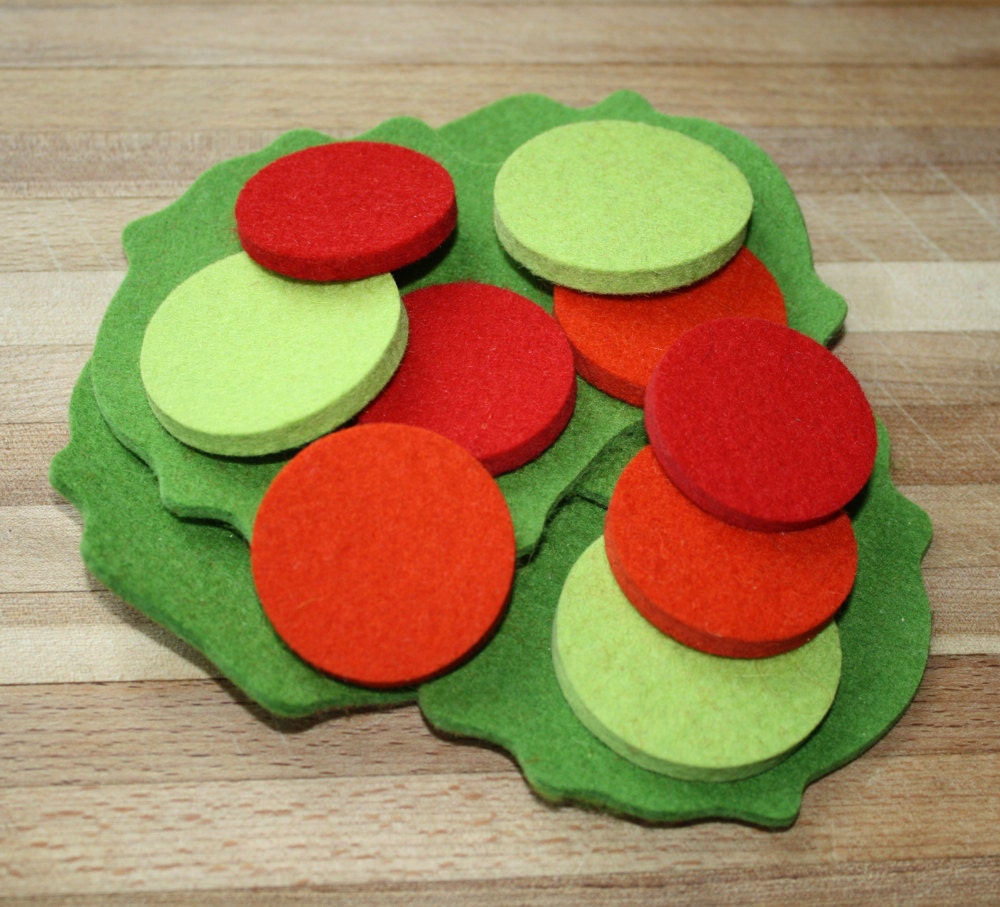 Play Set Felt Salad Toy