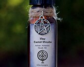 NINE SACRED WOODS Artisan Alchemist Ritual Oil for Solar Sabbat Rites, Celtic Druid Magic w/ Oak, Ash, Thorn, Rowan, Apple and More, 0.5 oz