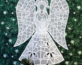 Heather Lace Angel Tree Topper
