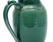 Green Pitcher in Copper Mountain Glaze Combination