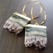 Amethyst Stalactite Druzy Earrings 14k Gold