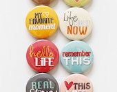 Hello Life Flair Button