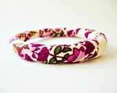 Stacking Bangle Bracelet in Fuchsia Garden
