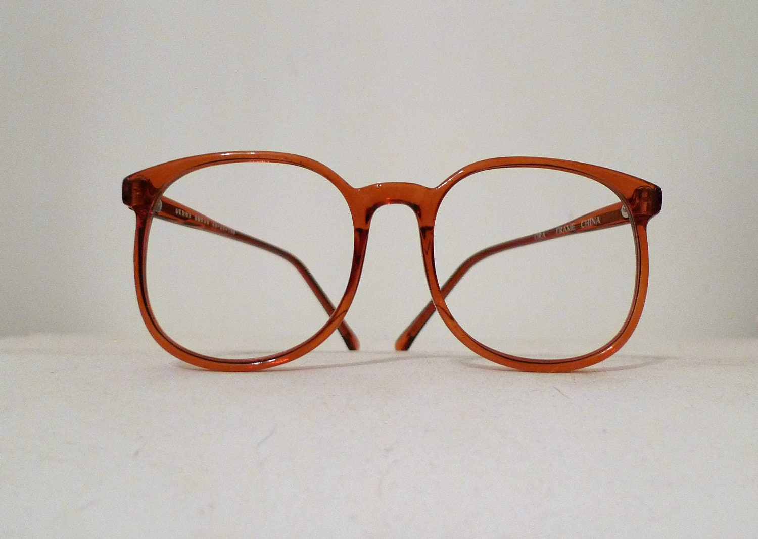 Pale Ale Preppy Frames, Slightly Smaller Enormous Eyeglasses or Sunglasses. Men / Women